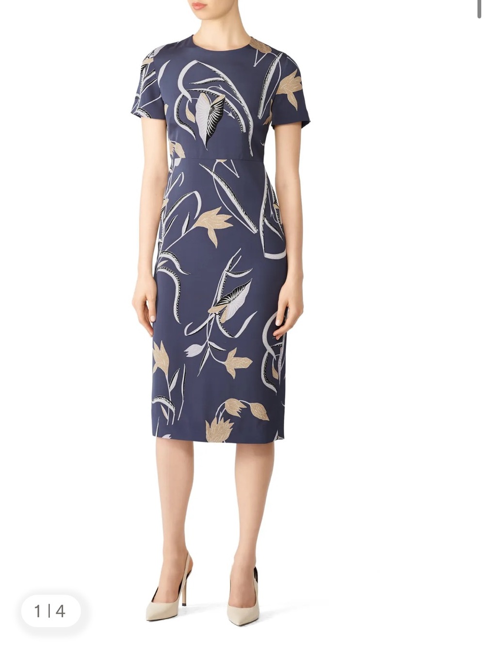Diane von Furstenberg Granite Crew Neck Dress size 8